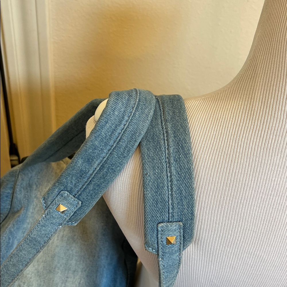 Valentino Denim Butterfly Backpack - Picture 14 of 16